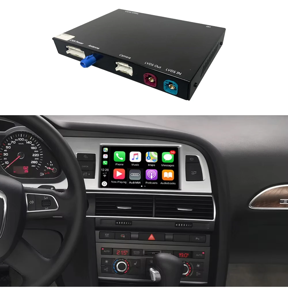 Road Top беспроводной Carplay Android Авто оригинальный автомобильный обновленный декодер без потерь CarPlay для Audi A6 A7 (2010-2011) с MMI 3G +