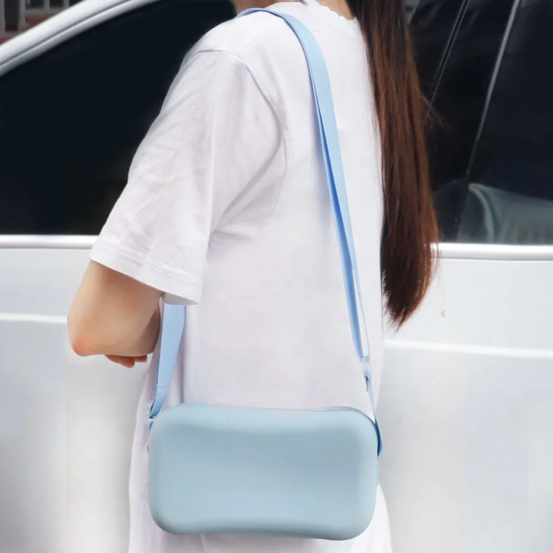 Wellfine Women Silicone Tote Bag Custom LOGO Silicone Shoulder Bag Handbag Fashion Ladies Satchel Messenger Bags