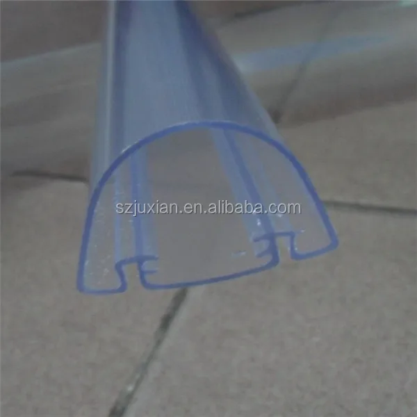 extruded clear pvc led profile
