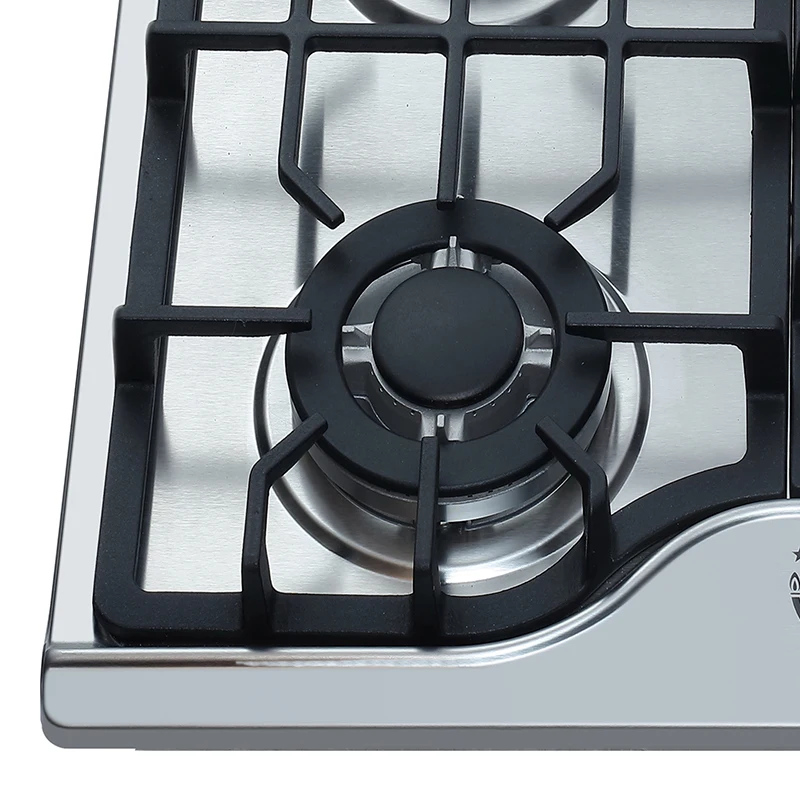 NG LPG 4 burner kitchen stove stainless steel built in gas stove