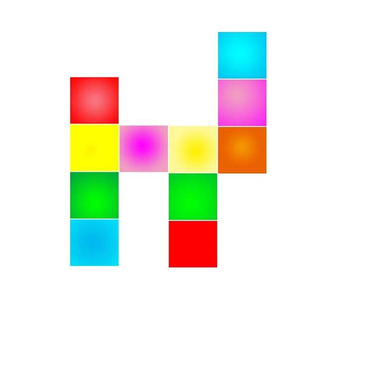 Горячая распродажа Rgb меняющий цвет свет Китай пульт дистанционного управления настенный квадратные светодиодные фонари партии