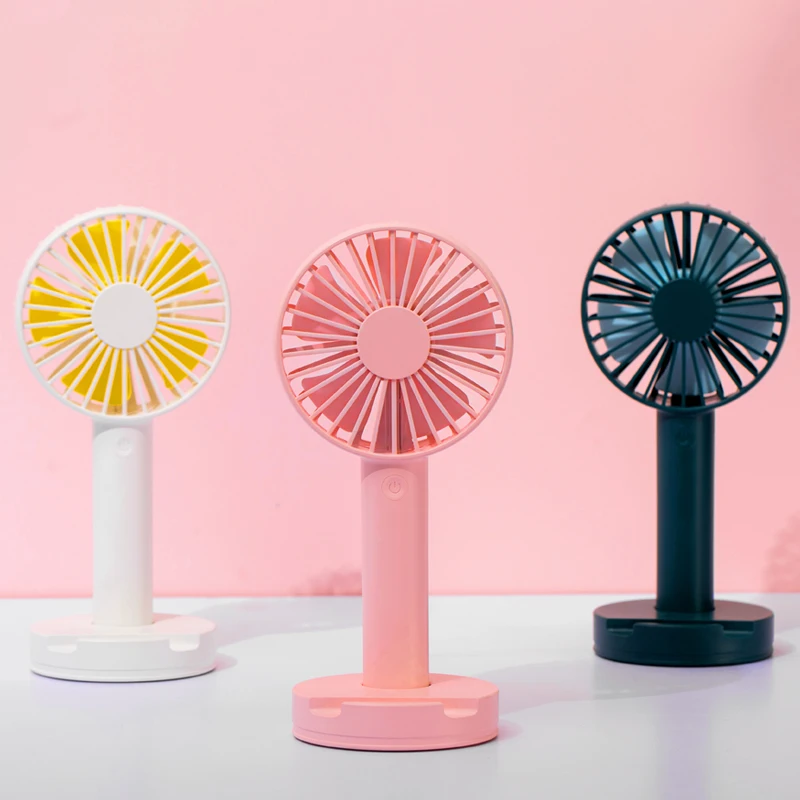 
Новейший мини электронный летний Настольный вентилятор держатель для телефона USB Перезаряжаемый Удобный вентилятор 