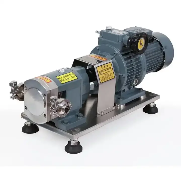 Пищевой насос из нержавеющей стали SS304 SS316L с вращающимся лопастным насосом переменной частотой взрывозащищенным двигателем