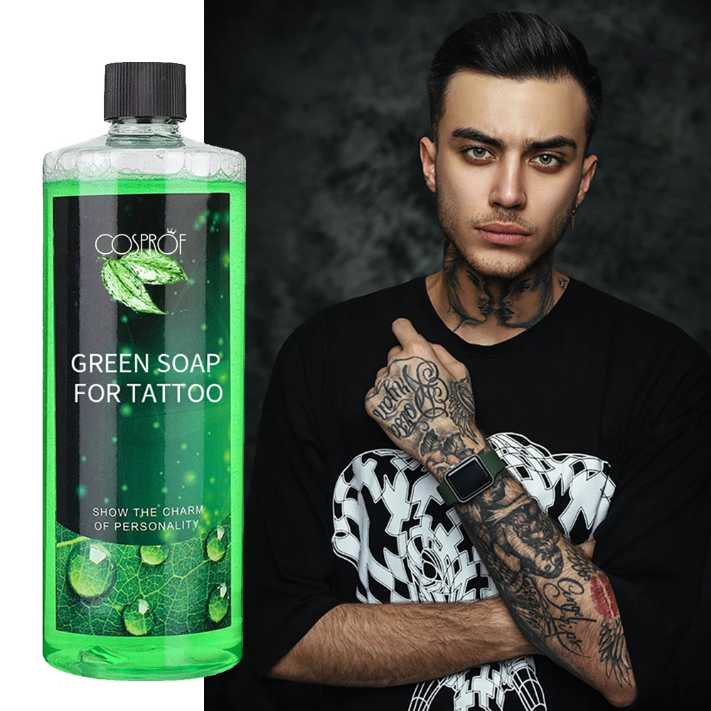 2023 Green Foam Soap Tattoo Cleansing Soap Tattoo Relieve Accessory Skin Care