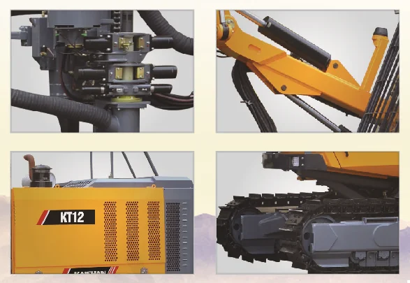 KT12 Blasting Drilling Rig Used for Open-pit Mine Stonework Blast Holes and Pre-splitting Holes Integrated Blasting Drilling Rig