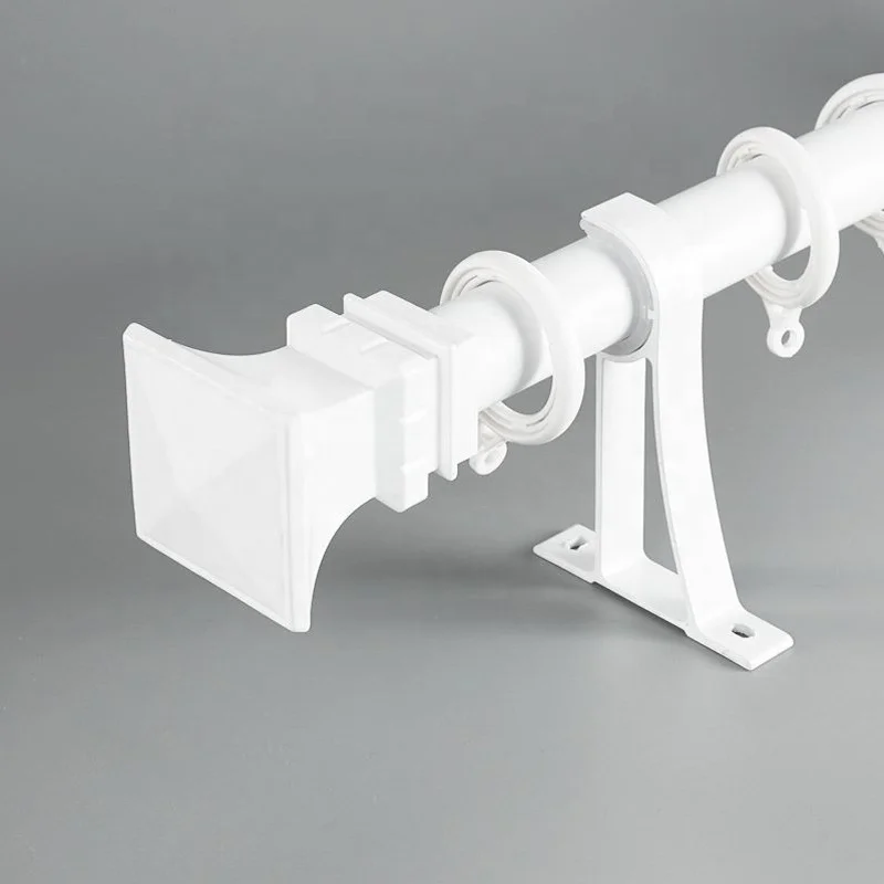 Heavy Weight 6.7 Meters Full Length Aluminum Metal Roman Curtain Rod and Pole Set For Window Curtain