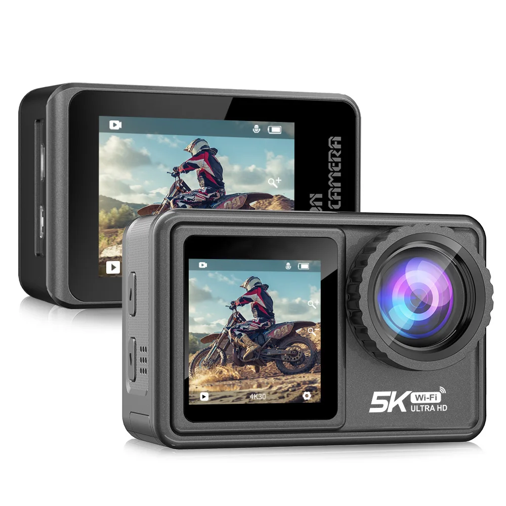 Customized 5K action camera ODM OEM 30m waterproof Touch Screen HDR 4k wifi ultra hd go pro action camera