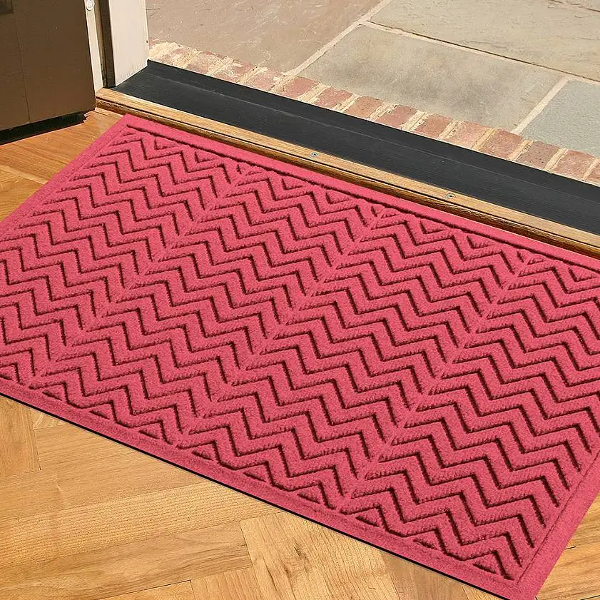 Vulcanized Molded Embossed Water Absorbing Absorbent Mud Removal Gorilla Grip Polypropylene PP Footmat Doormat