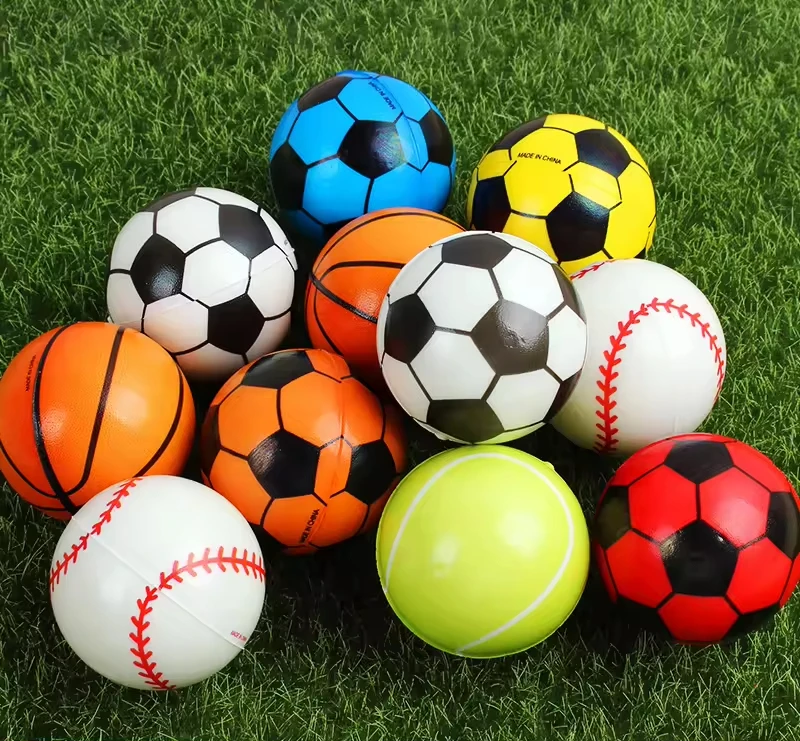 2024 Trending Pu Stress Ball Customizable Model Promotion Toys Gift Children Funny Rebound Doll Foam Rubber Toy Balls