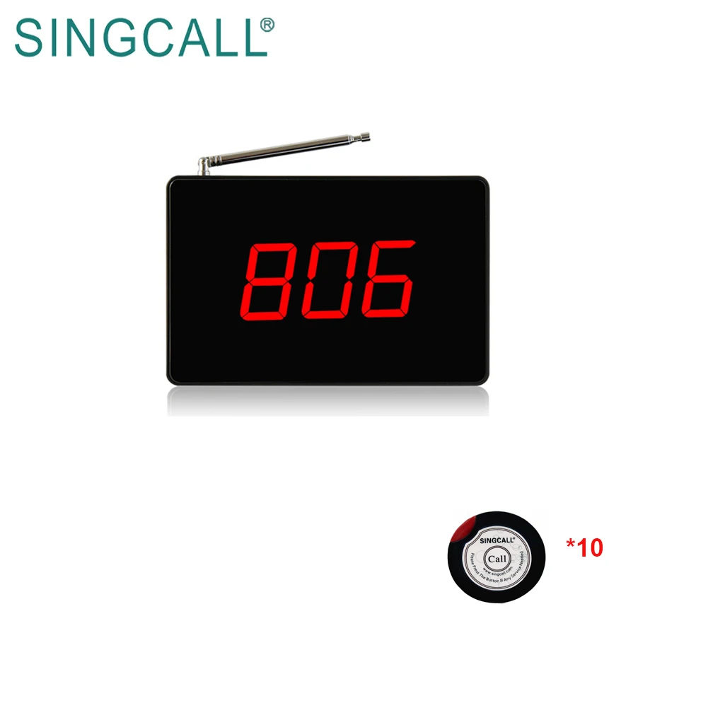 Звонок с кнопками SINGCALL система вызова официанта