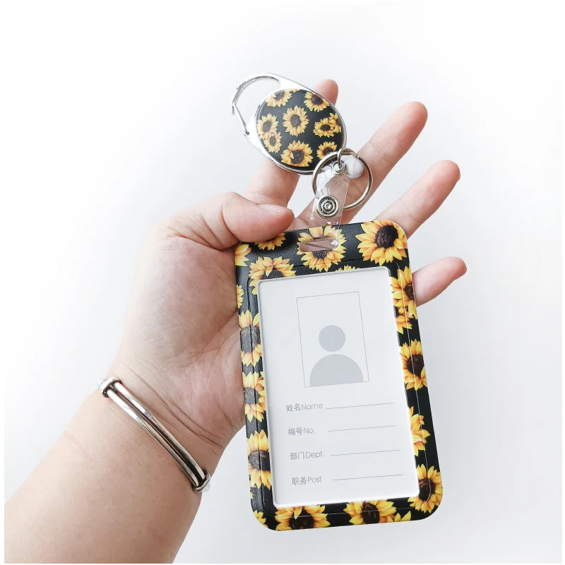 Hot Selling Retractable Badge Holder Reel ID Card Badge Holder Name badge Reel Pull Reel With ID Card Holder