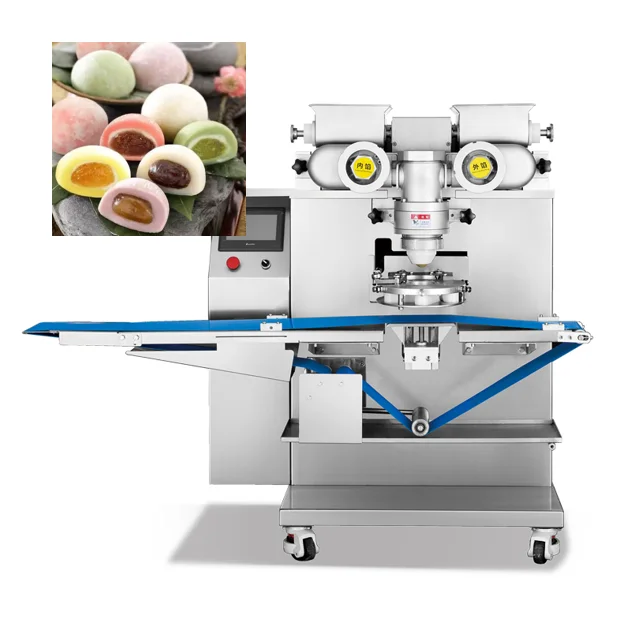 Automatic Mango Daifuku Mochi  Making Machine Japan Mochi Ice Cream machine High Speed Encrusting Machine