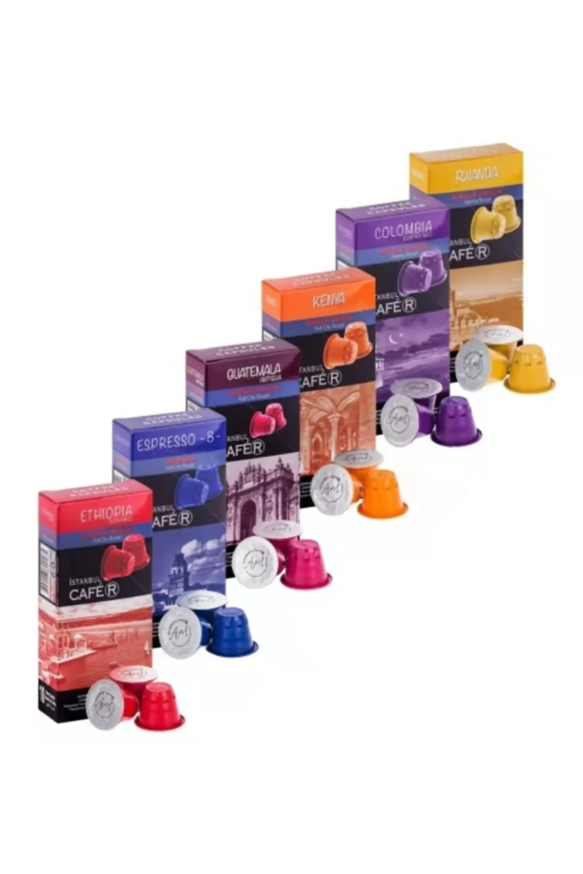 Wholesaler High End Metal Silver Paper Material espresso Capsules Packaging Custom Coffee packaging Gift Box