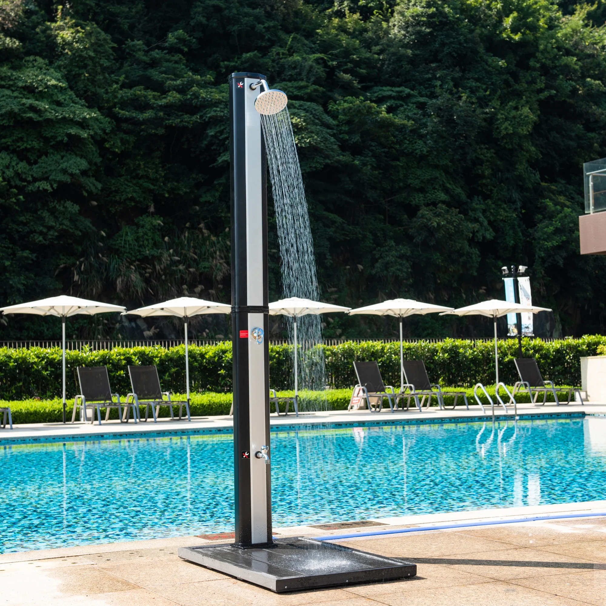 35 liter solar shower for garden outdoor swimming pool side