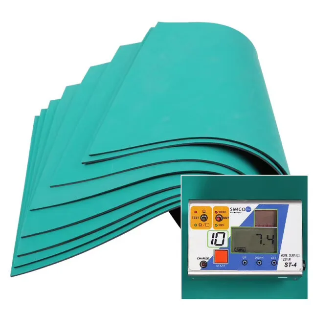 Custom Cutting Blue Green Gray ESD Antistatic Repair Tools Blanket Desk Anti Static Table Mats ESD Mat Anti-static Rubber Mat