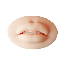 3D Open Mouth Silicone Lips Practice Skin  for Semi Permanent Makeup Tattoo Artists Lip PMU Microblading Practice Skin