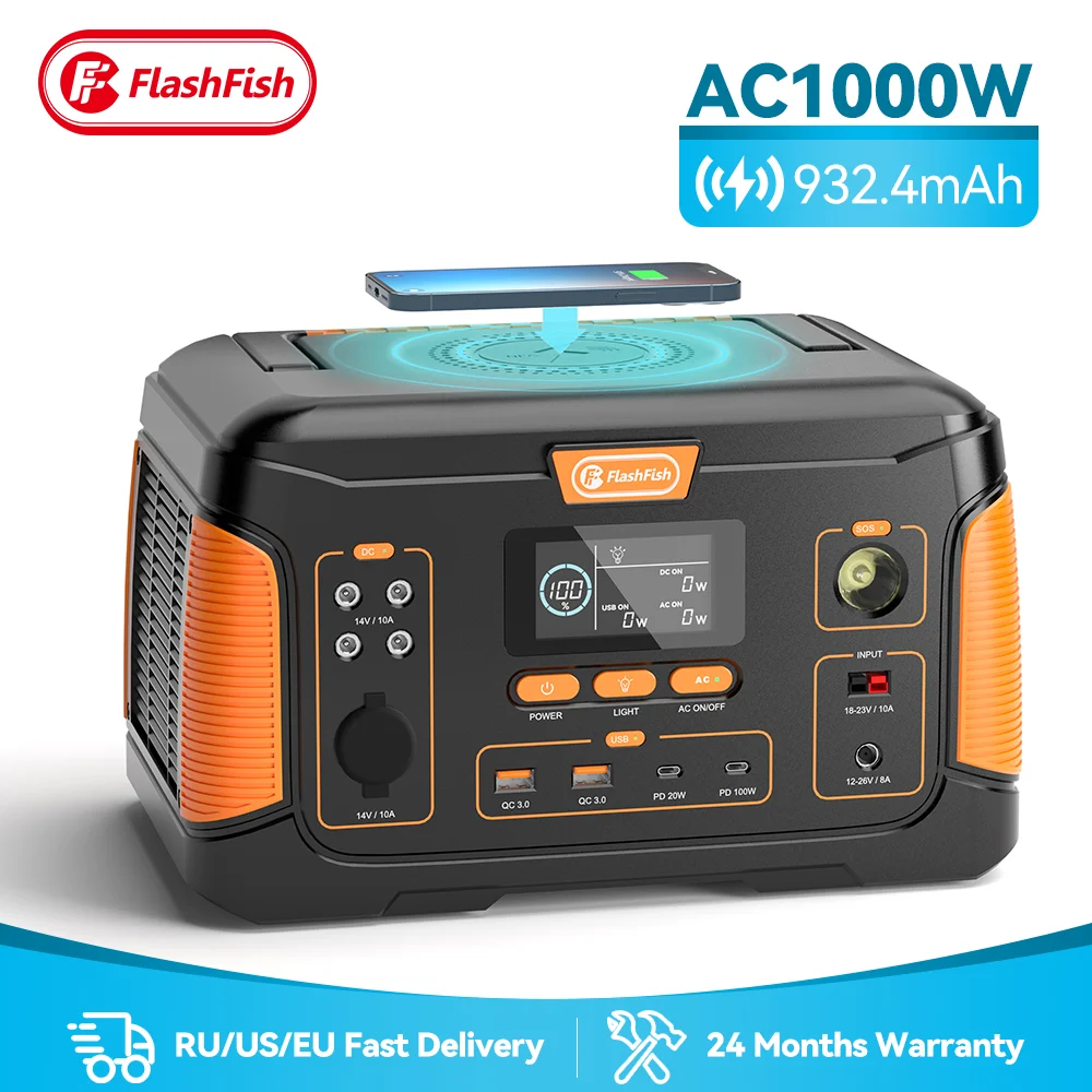 Cheap Price Power Station Charger Camping Powerstation Powerbank 1000w Power Supply 1000 Watt Lithium Battery Solar Generator