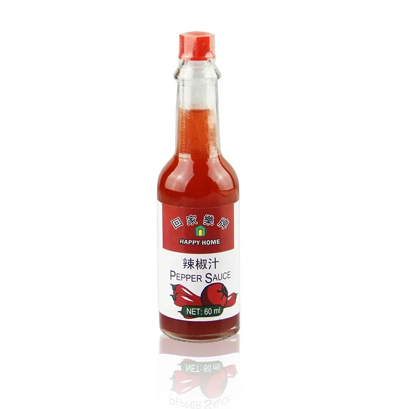 JOLION Bulk  Non-GMO OEM brands Mexican Flavor Red Chilli hot pepper Wholesale Tabasco Sauce 60ml