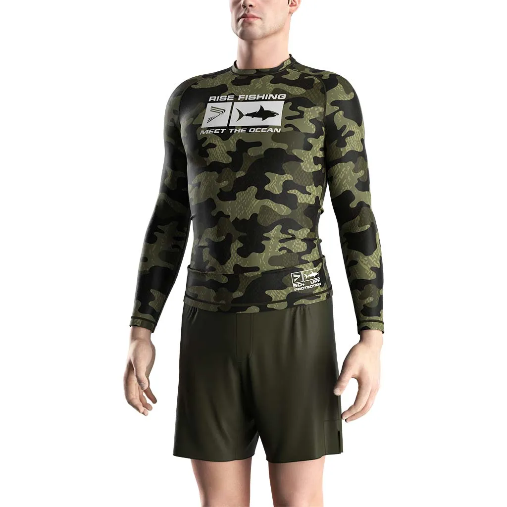 Custom Sun Protection Fast Dry Fish Apparel Polyester Blank Upf 50 Shirt Rash Guard Fishing Clothes