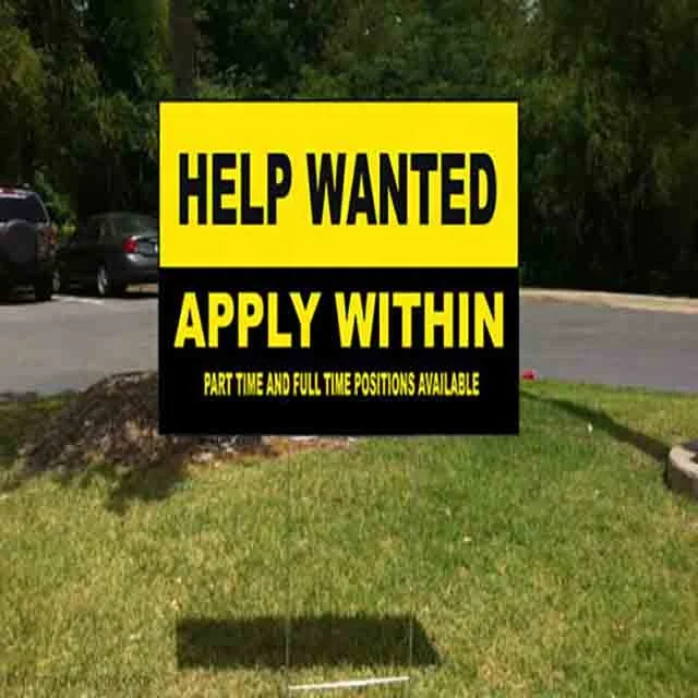 Corrugated plastic Yard sign custom lawn sign with H  stake advertising