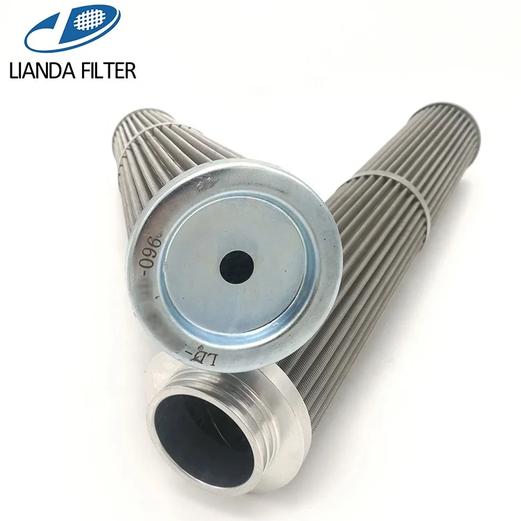 10 micron sintered SS metal fiber pleated fuel gas filter element for natural gas and other petrochemical gas