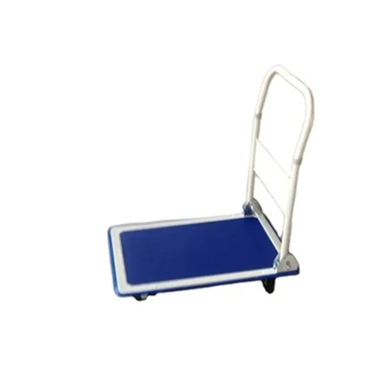 150kg 300kg Load Industrial Plastic Heavy Duty Foldable Platform Hand Trolley Cart Truck