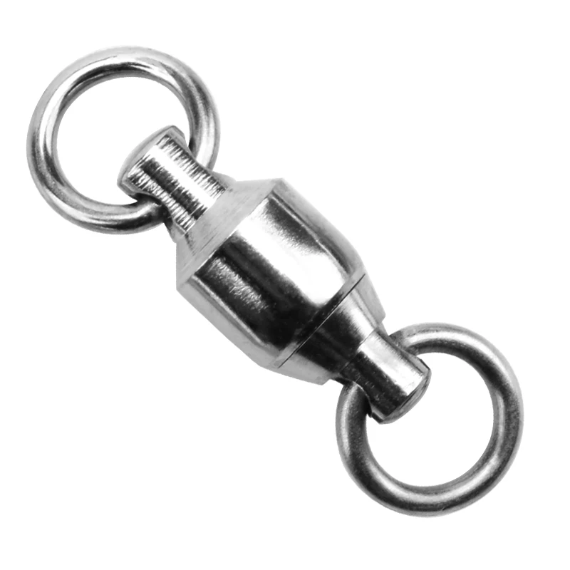 Wholesale Stainless Steel Ball Bearing Fishing Swivels with Connector Solid Rings