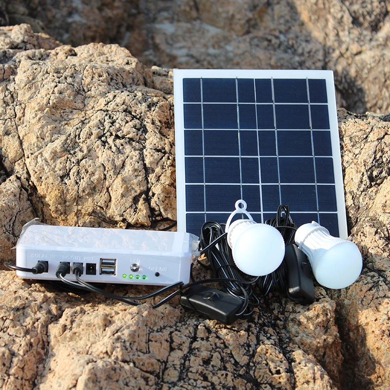 Srsolar indoor solar energy products/3.7v 10000mah lithium battery 5w 10w 15w solar panel home solar lighting kit