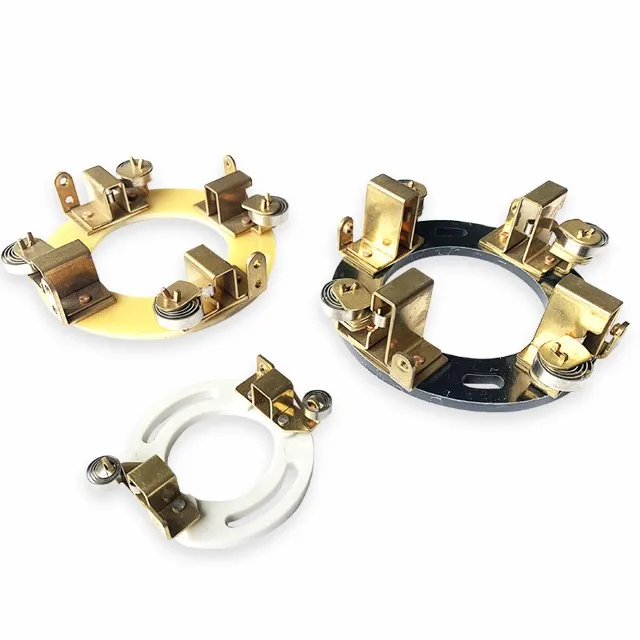
4-hole Disc Type Carbon Brush Holder Customized Car Starter Carbon Brush Holder 