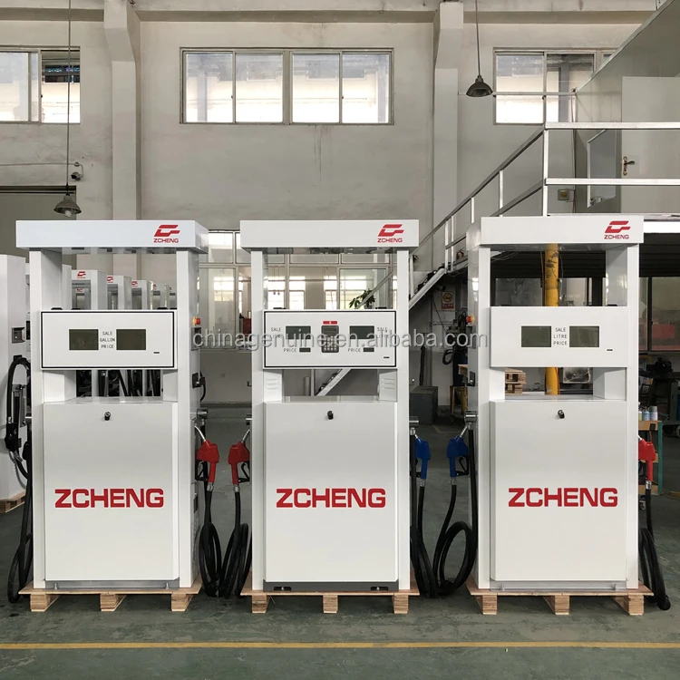 LCD display two nozzle fuel pump dispenser for diesel and gasoline