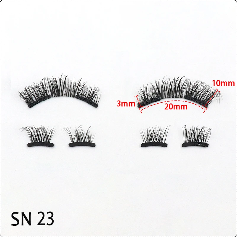 Reusable High Volume Magnetic Eyelashes No Glue No Eyeliner Cils Magnetiques Naturel 3d Magnetic False Eyelashes