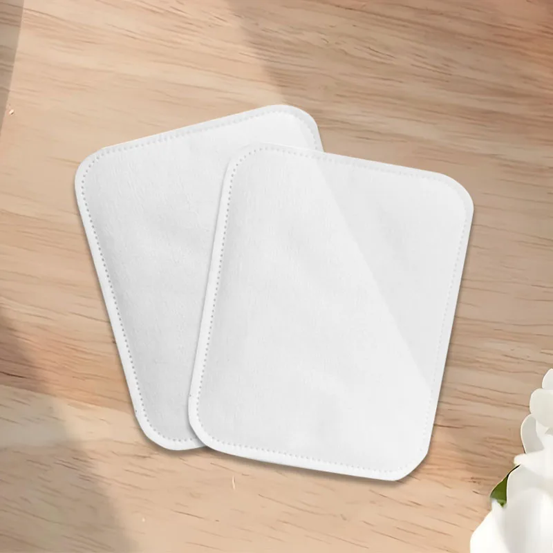 Natural Square Cotton Pads 100 Ps Biodegradable Pads Makeup Remover Pads for Sensitive Skin