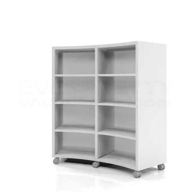 Wholesale Movable Bookshelf Book Store Shelf Storage Bookcase