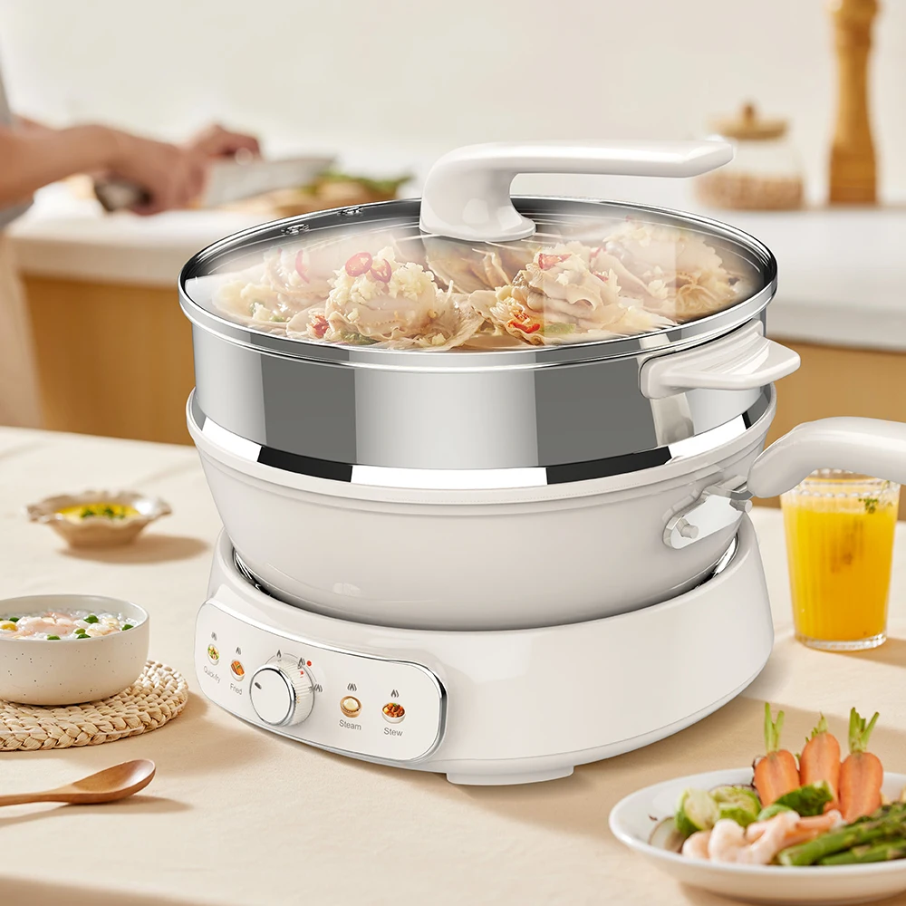 Household Adjustable Heating Multi Detachable Electric Frying Pan