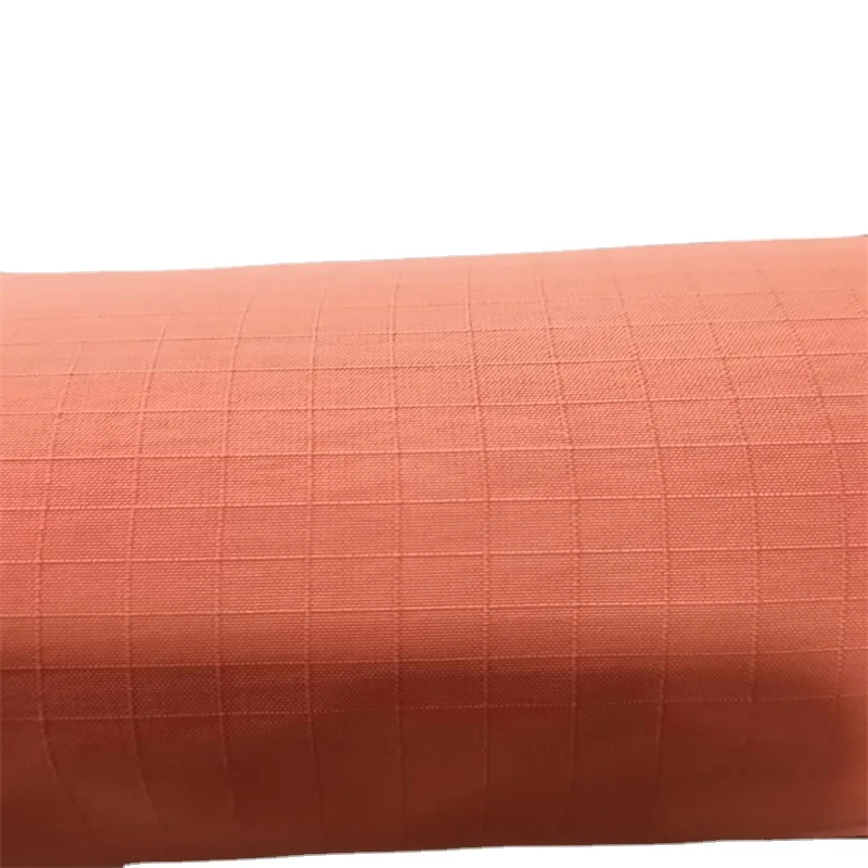Waterproof Plaids Oxford Polyurethane Checks 210d  Ripstop Nylon Taslon Fabrics