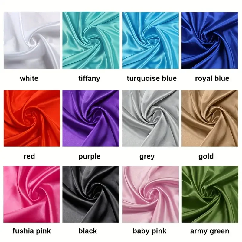 High quality Multi color 100% silk fabric Wholesale custom 19-25mm silk satin fabric