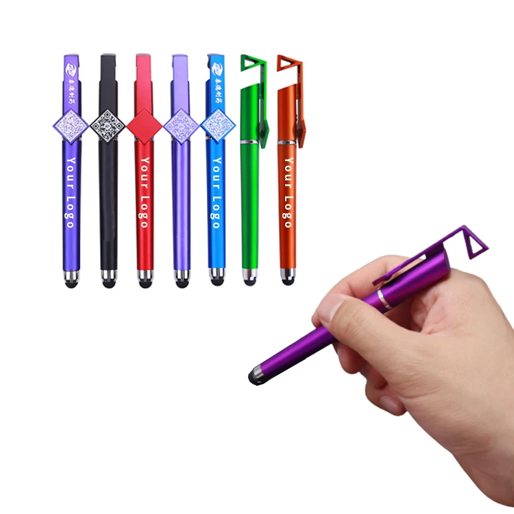 Best Selling Promotional Items Advertising Gift Touch Screen  QR Code Custom Logo Printed Pen For Business