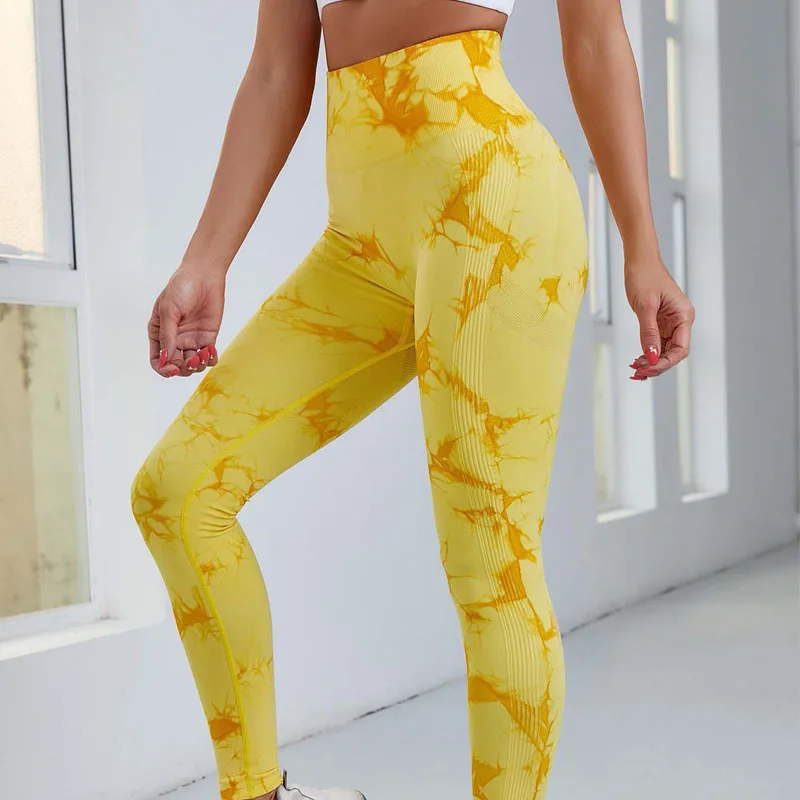 Женские джинсы с завышенной талией «вареный» разделяющий ягодицы Леггинсы, которая контролирует живот, 7/8 длина Для Спортивного Бега; Спортивные штаны для йоги