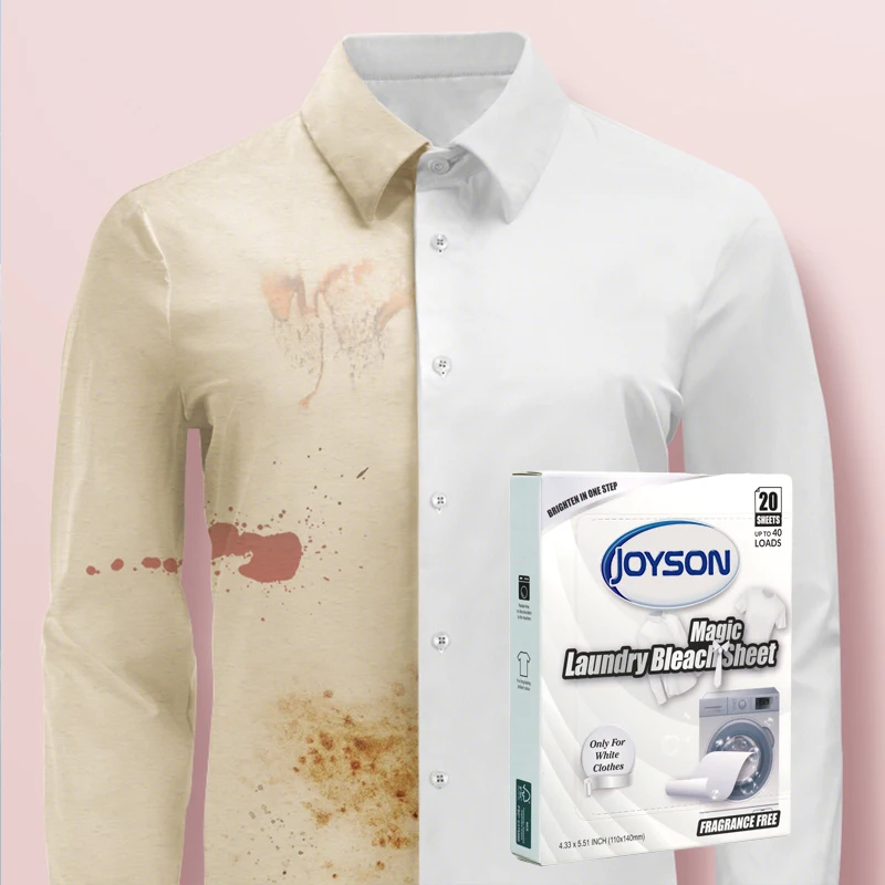 Most Popular Magic Laundry Whitening Detergent Sheets Fabric Bleach Sheets For Clothes