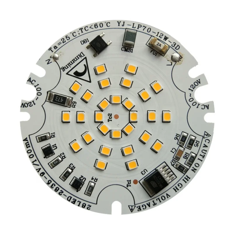  Сертификация CE RoHs высокий PF> 0 98 12W AC 120V SCR диммирующий модуль DOB без драйвера для светодиодных потолочных светильников и