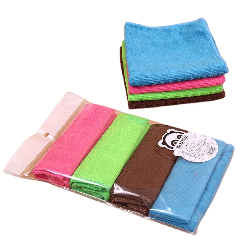 Wholesale Hot Sale Terry Household Cleaning Cloths Car Cloth Rag Microfiber Kitchen Dish Towel