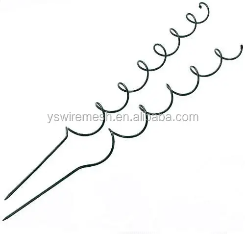Factory Price Stable PVC Coated Tomato Spiral Stakes Cucumber Supporting Plant Climbing Stake Wire