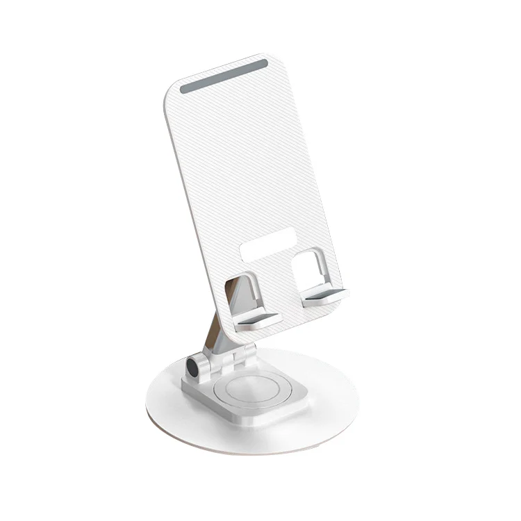 Foldable Phone Stand for Desk - Height Adjustable portable Cell Phone Holder Rotatable phone stand