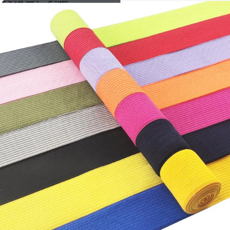 30mm Polyester Nylon Webbing Belt Knit Clothing Waistband Underwear Elastic String Rope