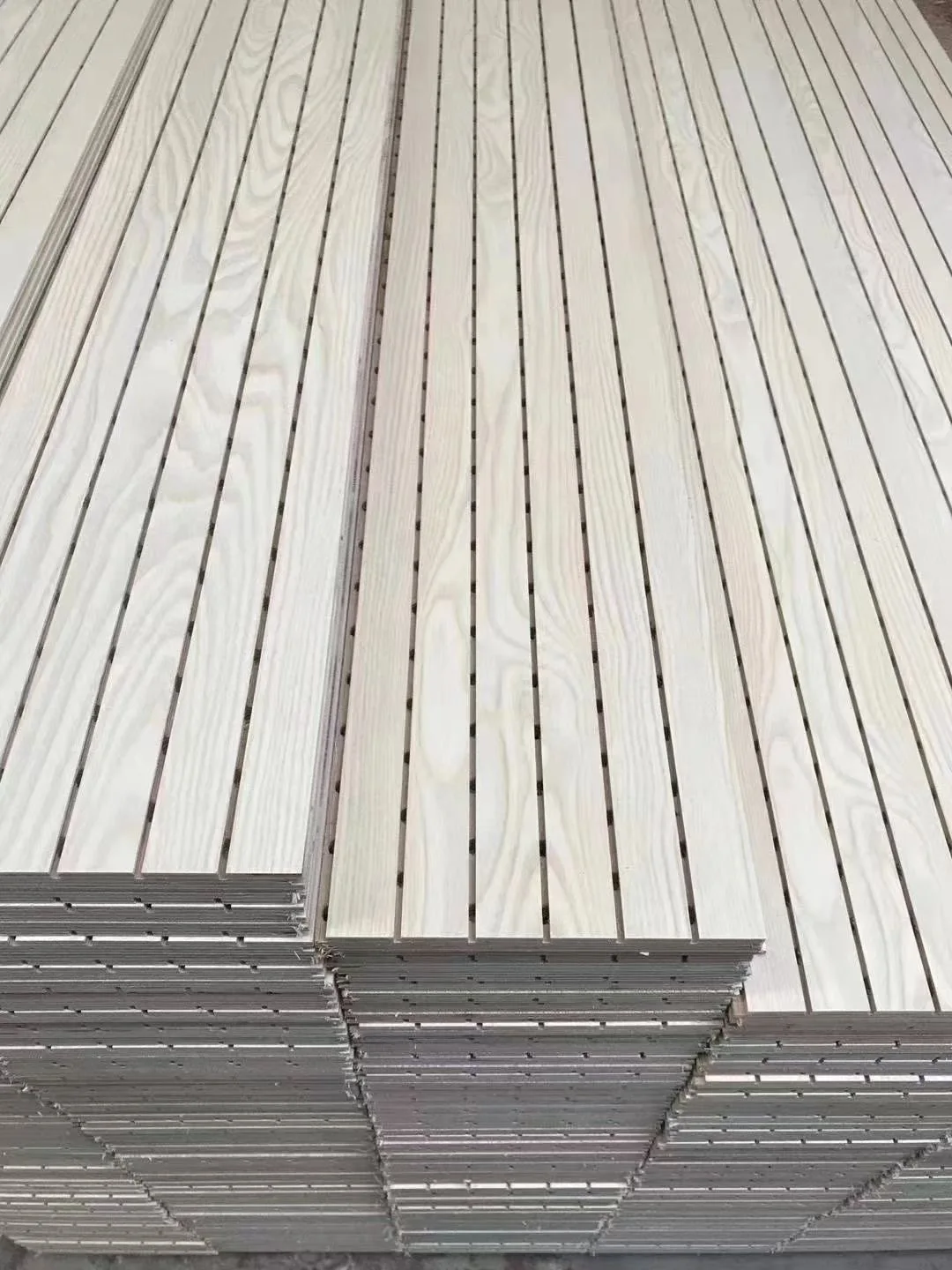 cutome ECO friendly slat wall acoustic natural oak surface wooden slat acoustic panels slat