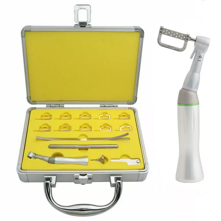 4:1 Reciprocating Interproximal Stripping Kit Contra Angle & 10 Interproximal Strips Kit Dental 4:1 Reduction IPR System