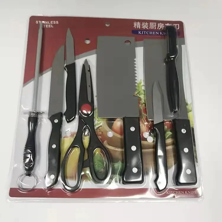 Stainless Steel Kitchen Knives Set Tools Forged Kitchen Knife Scissors Ceramic Peeler Chef Slicer Nakiri Paring Knife Gift