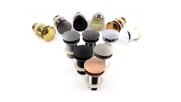 Good Seller OEM CE Certificated 32mm Color waste Brass pop up Drainer Bathroom Click Clack Strainers Wash Basin Sink drains