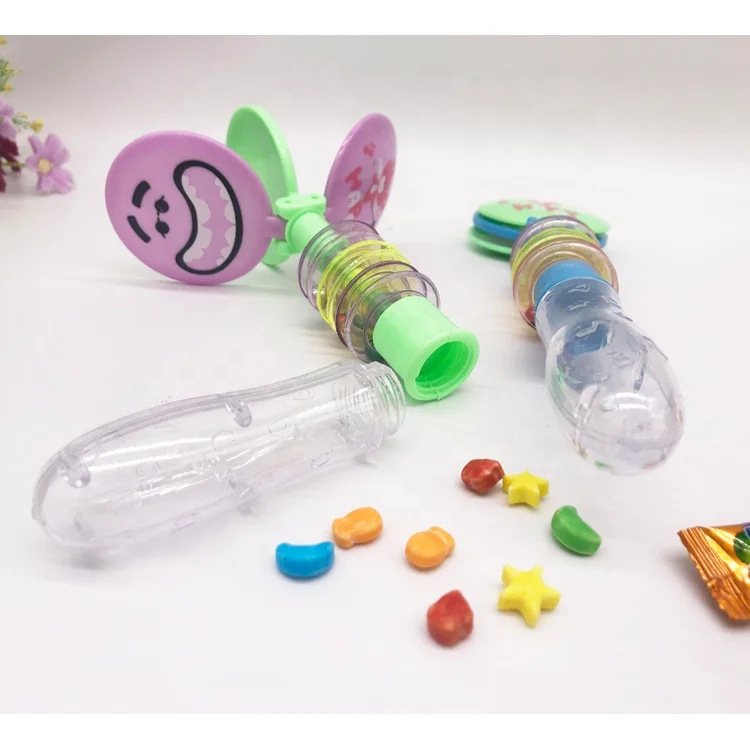 Wholesale Clapping Toys with Candy Bottle Plastic Sweet Toys Tube From Shantou for Child Candy Toys