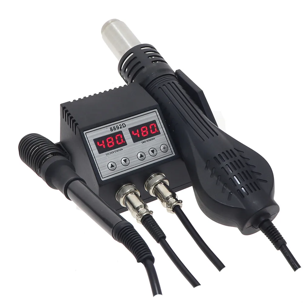 Green 8892D Soldering Iron Portable Hot Air Telephone Repair Soldering Stations